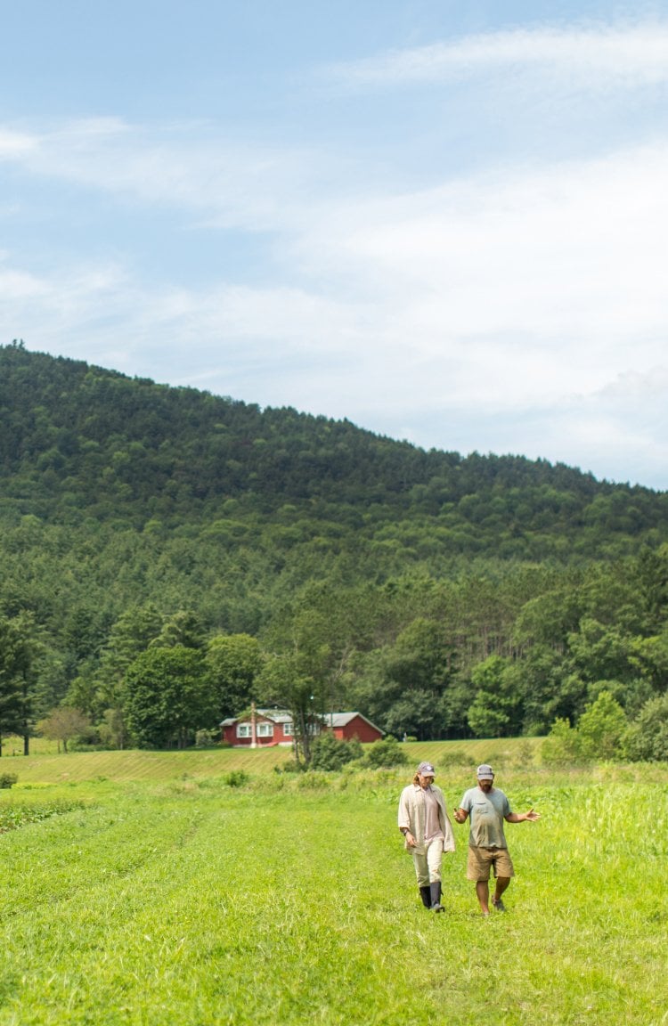 Dr. Group at farm