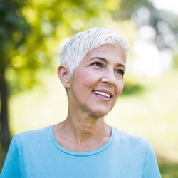 Soothes the Digestive Tract – Middle-aged woman outdoors