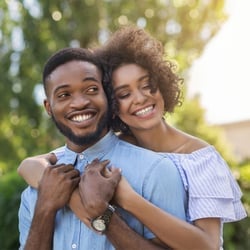 Enables Hormone Balance – Young couple in an embrace outdoors