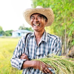 Most Effective Form of Iodine – Man joyfully smiling on a farm