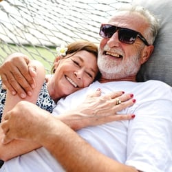 A couple on a hammock