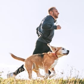 a man running
