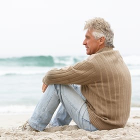 a man at the beach