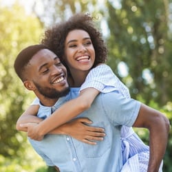 A couple in the park